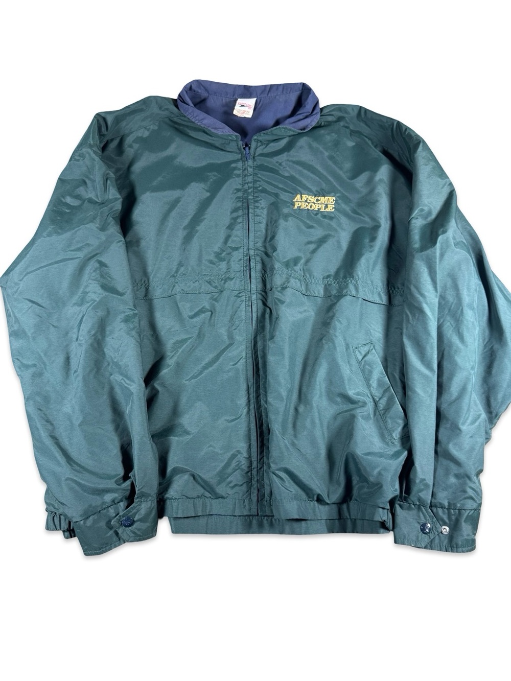 VTG Union Line AFSCME PEOPLE Union Made USA Windbreaker Jacket
